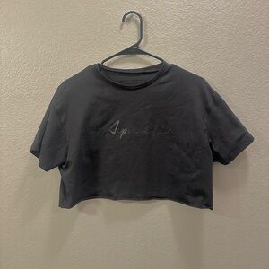 Black Alphalete Crop Top